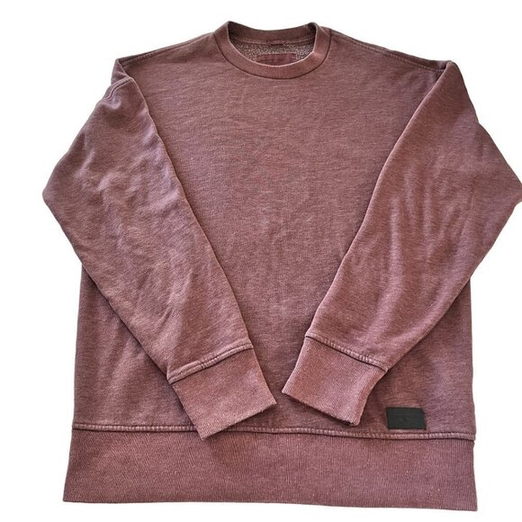 ABERCROMBIE & Fitch Relaxed Sweater Womens S‎ Small Red Fleece Lined Swea… - Picture 3 of 9